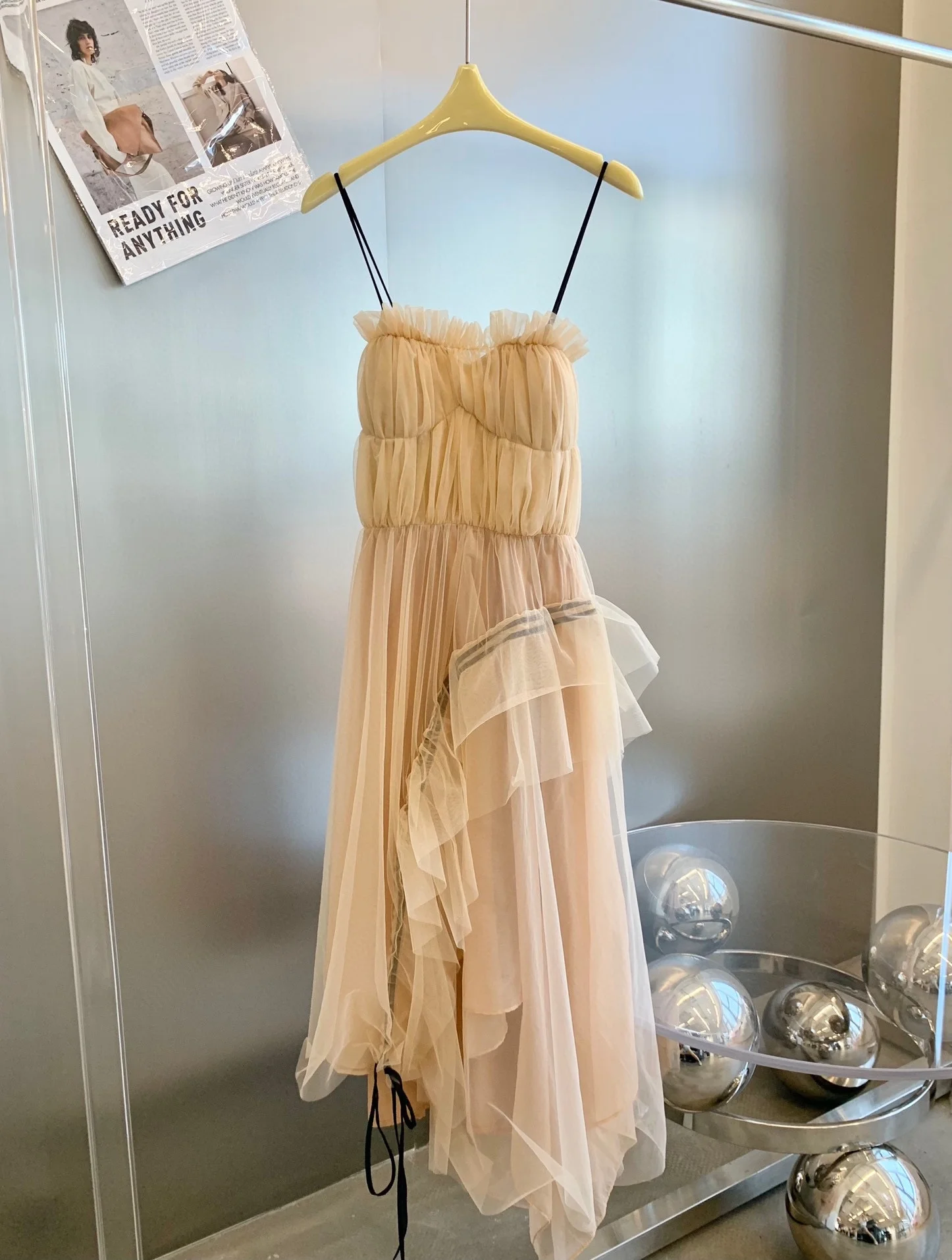 

Sexy 2021SS Summer Women Strapless Sleeveless Mesh Dress For Ladies Ddxgz2 5.17