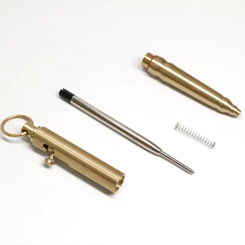 

Practical Bolt Action Type Retro Ballpoint Pen Writing Tool Unique Design Gifts