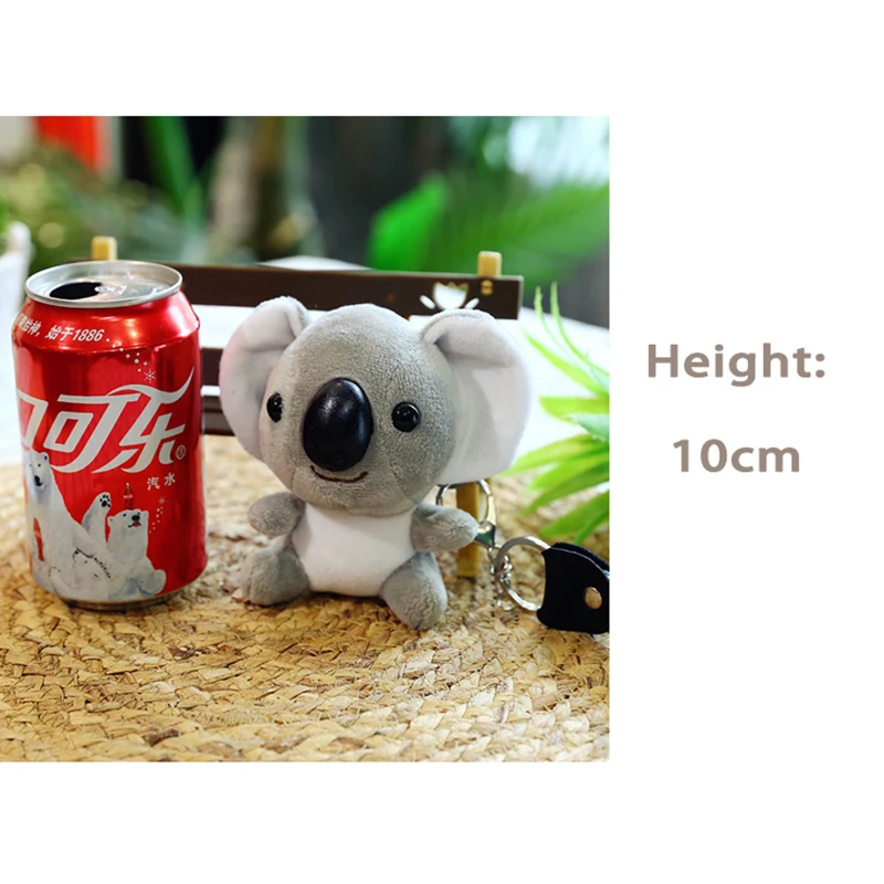 

Cute Plush Koala Keychain Toy Stuffed Animal Koala Doll Toys Imitation Rabbit Fur Fluffy Backpack Bag Pendant Plush Koala Gifts