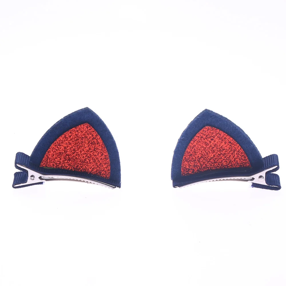 1 пара зажимов милые кошачьи ушки заколки для волос Детские украшения аксессуары