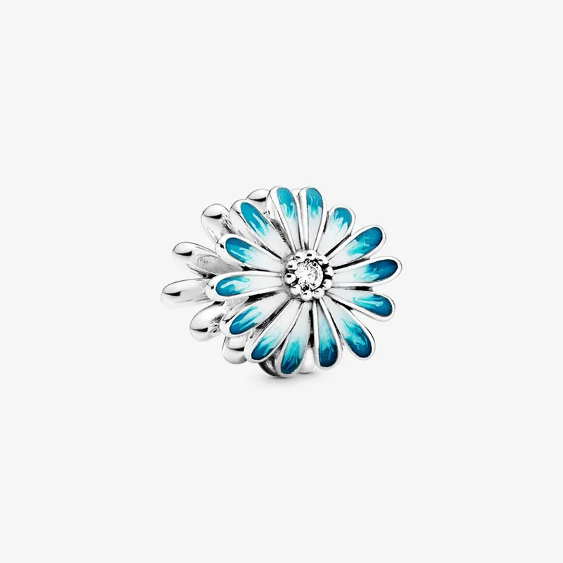 

925 Sterling Silver Beads 2020 New HOT Sparkling Daisy Flower Rabbit Charms fit Original Pandora Bracelets DIY Jewelry Women