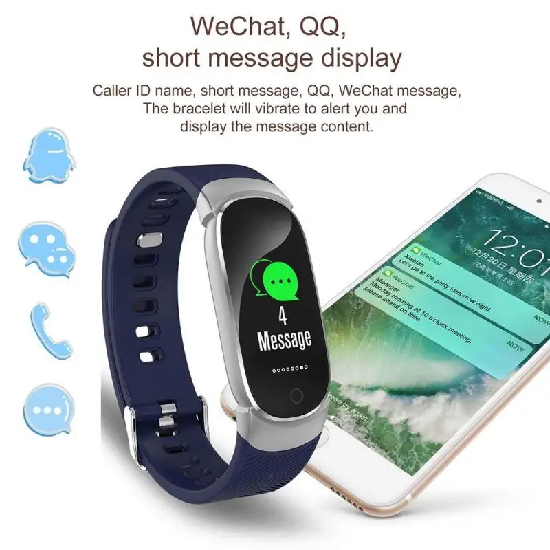 QW16 Цвет Экран Смарт-часы сердечного ритма HeathMonitor с Шагомер Bluetooth Водонепроницаемый Фитнес Смарт Браслет для IOS и Android