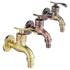 Античный настенный смеситель для раковины в ванную комнату, кран для холодной воды, уличный садовый шланг, смеситель, насадка на раковину, настенный кран для стиральной машины