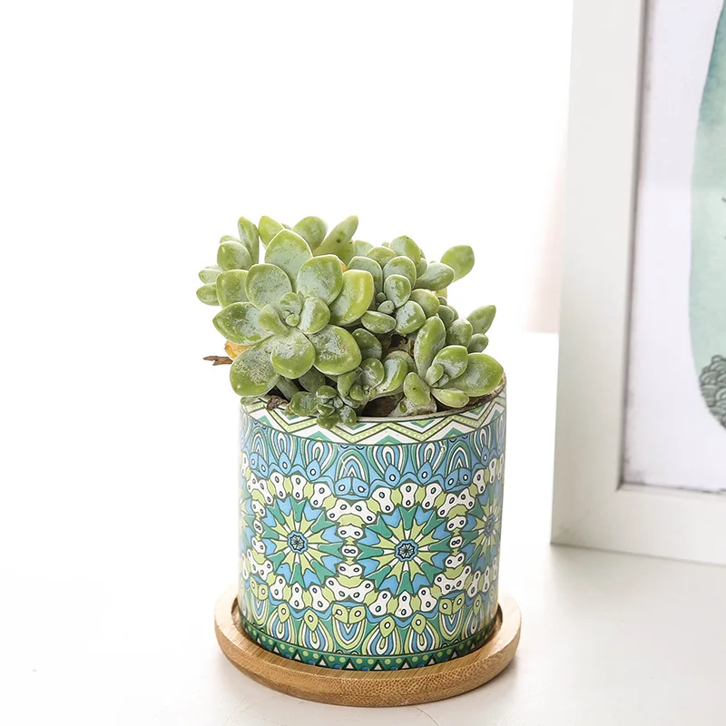 Креативные цветочные горшки на заказ цилиндрические керамические скандинавский