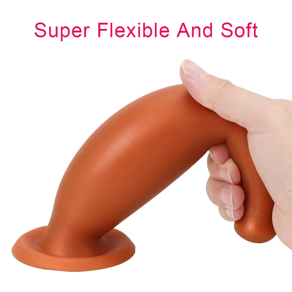 Массаж простаты Мягкий большой фаллоимитатор Секс-игрушка для мужчин Женщина