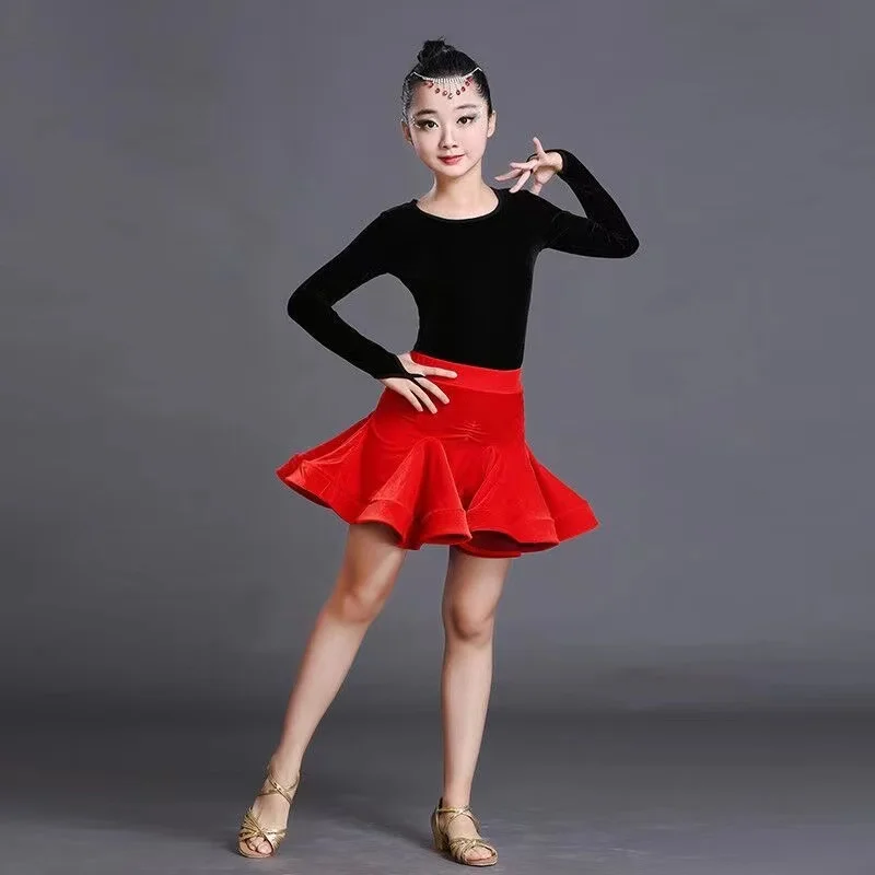 Новые платья для латиноамериканских танцев девочек распродажа платье с длинными