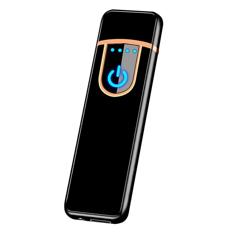 Индивидуальная USB сигарета зажигалка отпечаток пальца Индукционная Электронная зажигалка перезаряжаемая