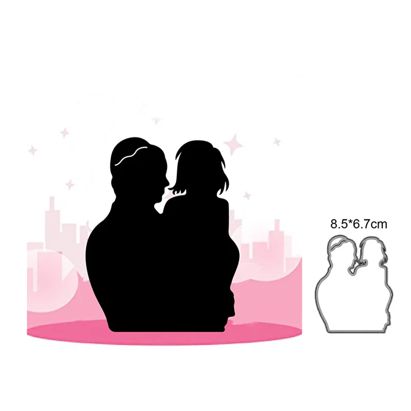 2022 семья фигурок металлические Вырубные штампы форма рамка украшение