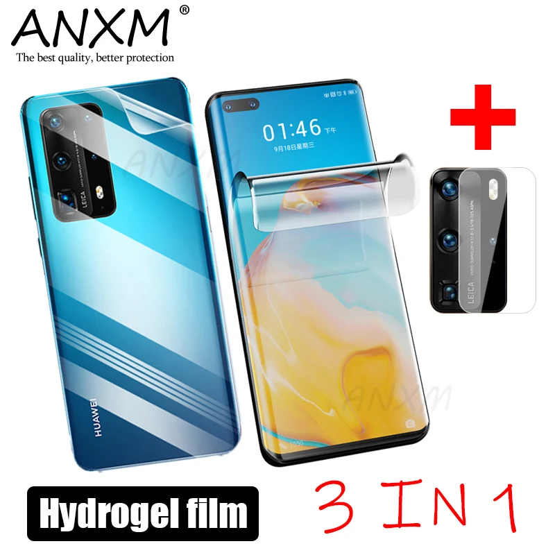 Гидрогелевая пленка с полным покрытием для Huawei P40 P30 Pro Plus Lite Защитная экрана
