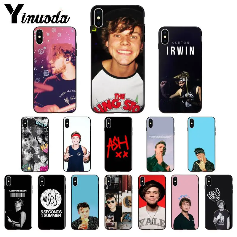 Yinuoda 5SOS Ashton Irwin TPU мягкие Аксессуары для телефонов чехол телефона iPhone 5 5Sx 6 7 7plus 8 8plus