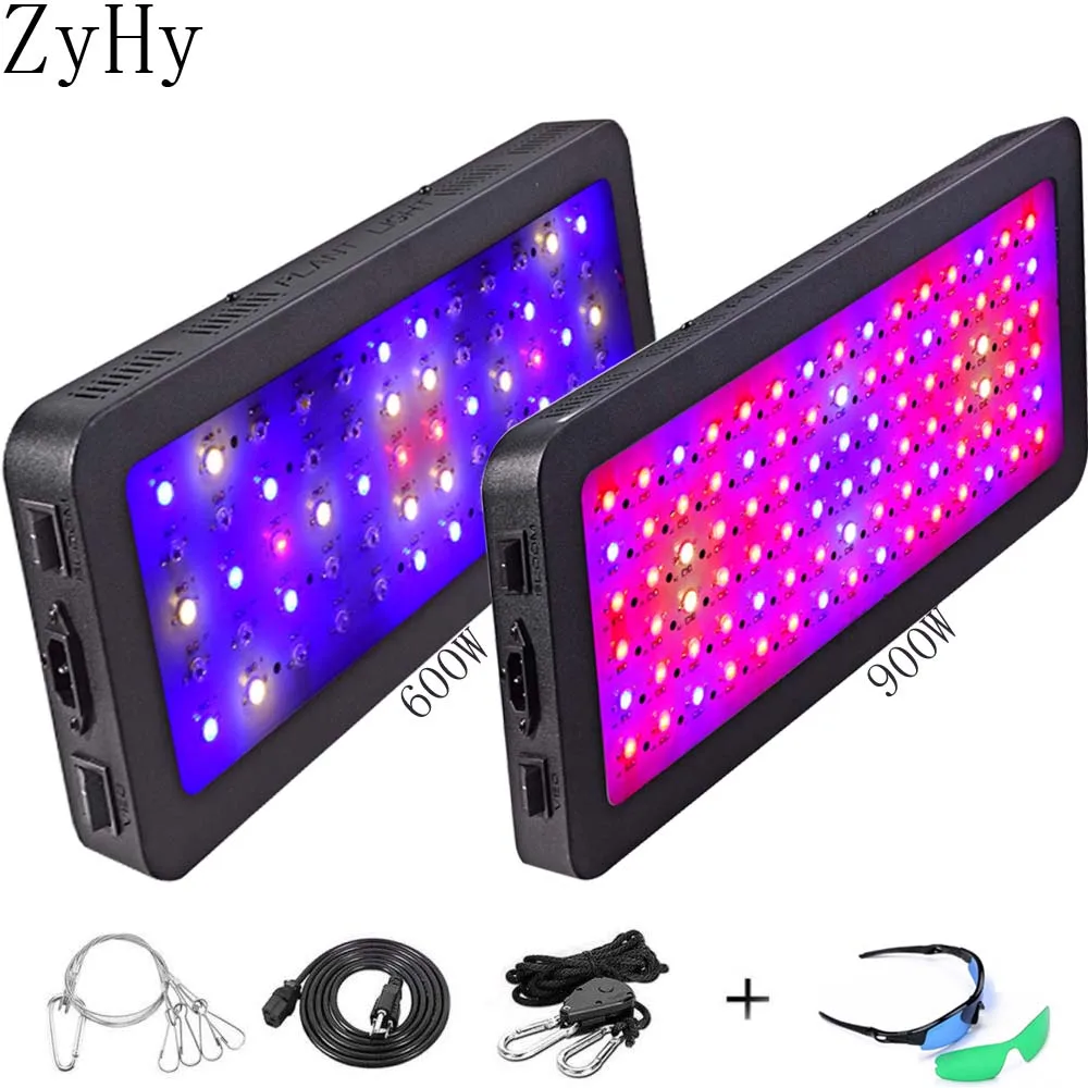 Double Switch Full Spectrum 600W  900W 1200W LED Grow Light 410-730nm for Indoor Plants Flower Greenhouse Grow Tent phyto lamp