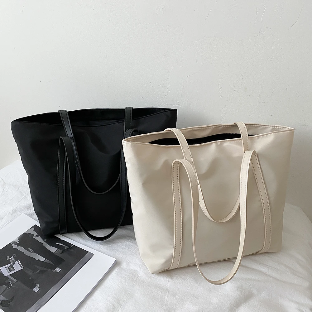 

Молодежные женские простые универсальная сумка через плечо для женщин Женские однотонные большой Ёмкость Для женщин тоут Сумки женские Су...