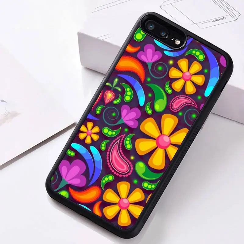 

colorful flowers Phone Case For iphone 12 mini 11 Pro Xs Max X Xr 6 6s 7 8 Plus SE2020 High Quality PC TPU Silicone Cover