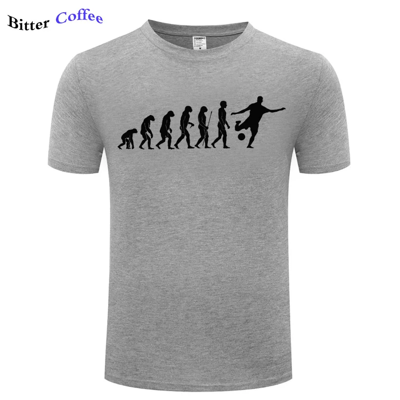 

Summer NEW Tops Tshirt Men Print Casual T-Shirts Evolution Footballer Team Cotton Short Sleeve Brand shirts Men Top Tees