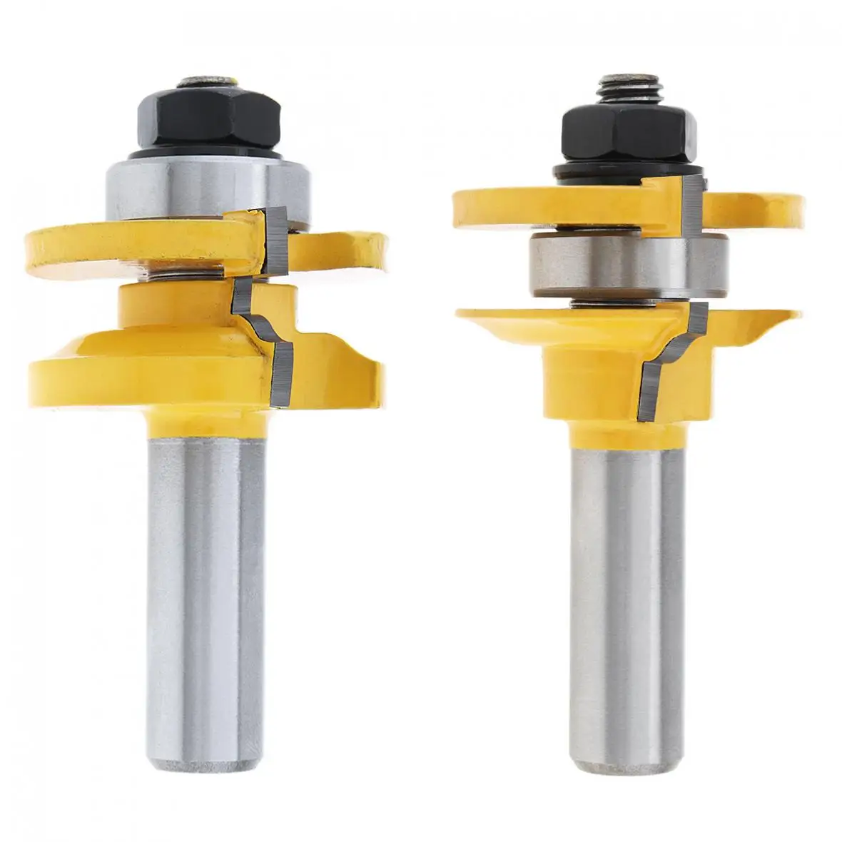 

2pcs / set 7/10 Inch Tenon Milling Cutter + Door Plank Milling Cutter with 1/2 Inch Shank for Particleboard/Multi-Layer Board