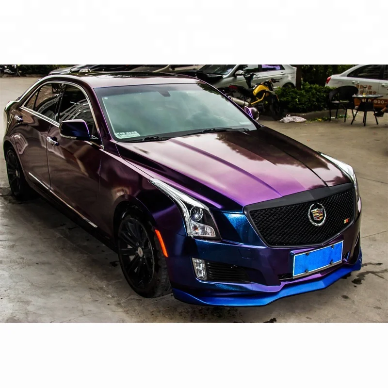 

New Chameleon Pearl Purple to Blue Color Flow Wrapping Folien styling wrap vinyl car stickers