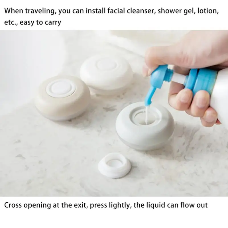 Переносные дорожные многоразовые бутылки с пуш-типом герметичные для лосьона