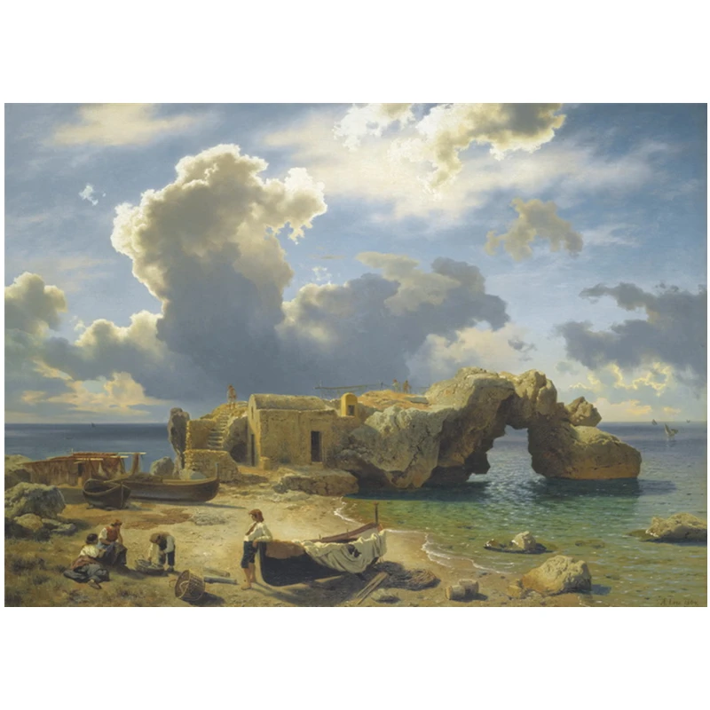 Европейская архитектурная картина пейзажа картонная головоломка 1000 шт. ручная