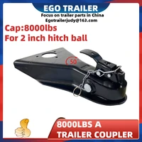 egotrailer 8000lbs 2hitch ball a frame trailer coupler coupling rv weld on trailer parts accessories