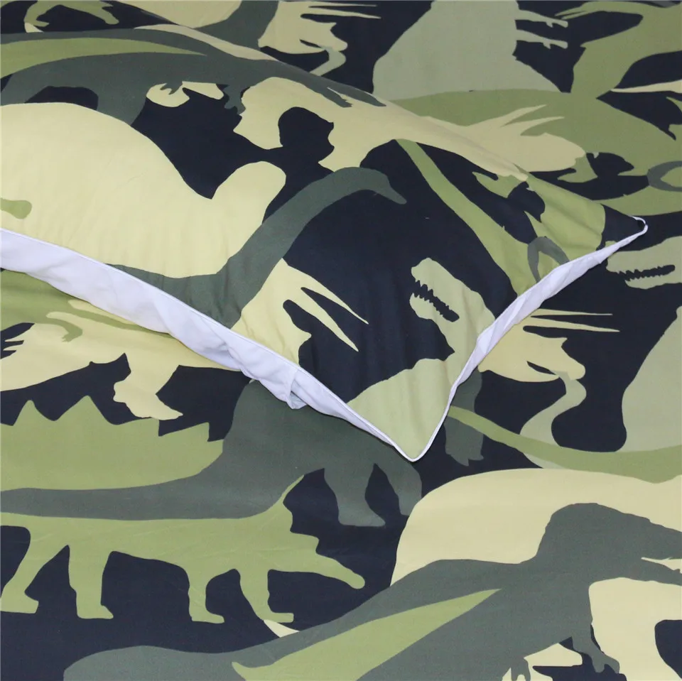 Комплекты постельного белья с принтом динозавров комплект пододеяльником и