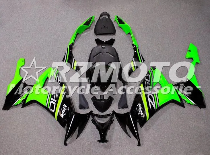 

НОВЫЕ комплекты обтекателей для мотоциклов ABS, подходят для Kawasaki Ninja ZX-10R ZX10R 10R 2008 2009 2010 08 09 10, черный, зеленый