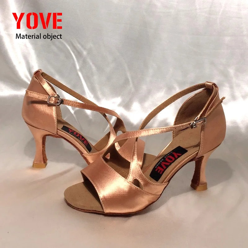 Женская танцевальная обувь YOVE Style w153 34 для танцев Bachata/Salsa/kizomba|salsa dance shoes|dance shoesdance