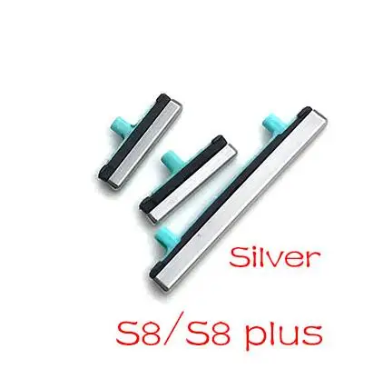 S8 S8 plus Silver Для samsung Galaxy Note 8 S8 S9 S10 Plus запасные боковые кнопки питания и громкости - Цвет: S8 S8 plus Silver