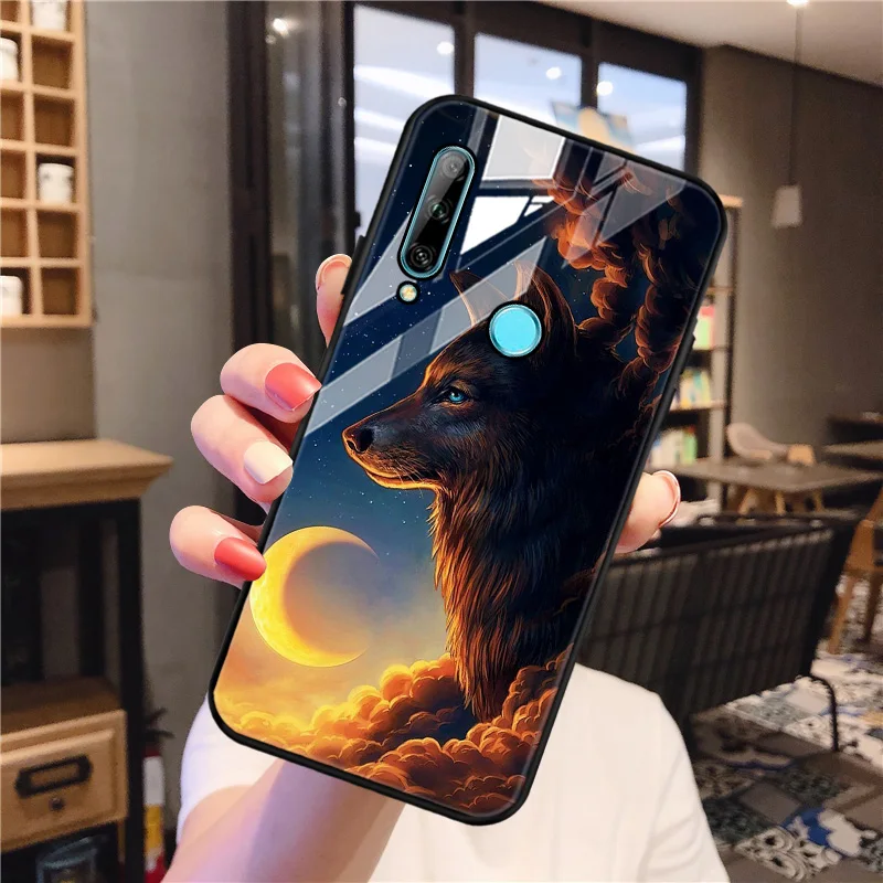 

Hard PC Case For Huawei Honor 10 Lite 10i 9X 8A 20 Pro Case Tempered Glass Cover Honor 10X Lite 9A 9C 8X Max 8C 8S 7C Funda