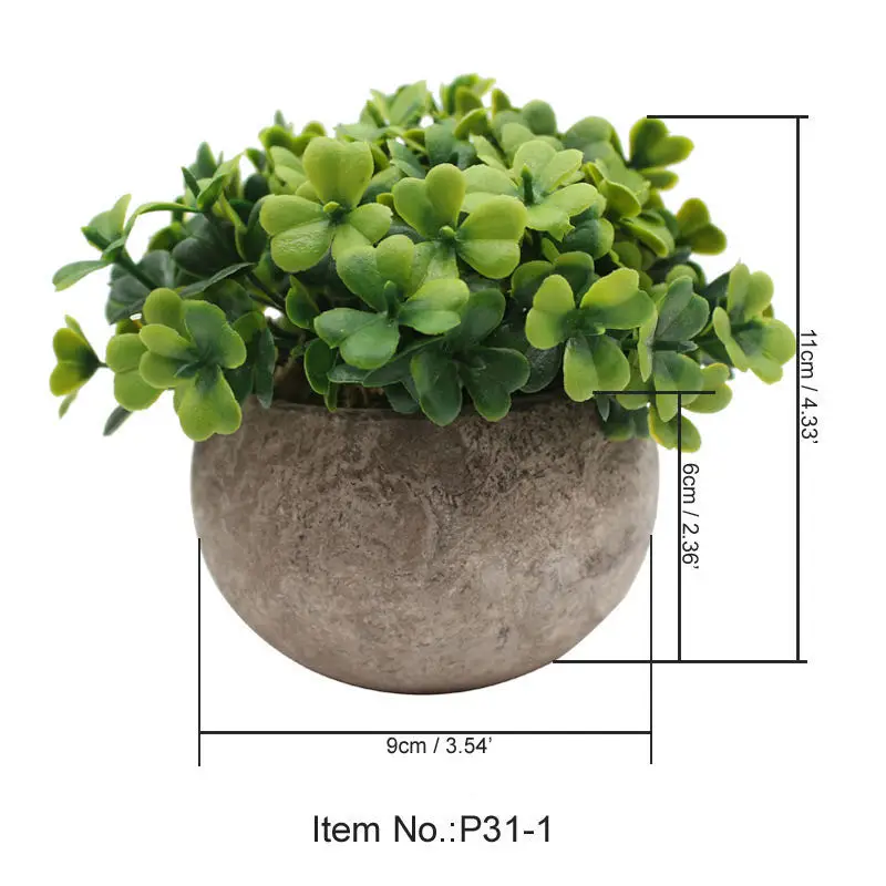 Имитация растений суккулентов в горшках мини бонсай имитация искусственные