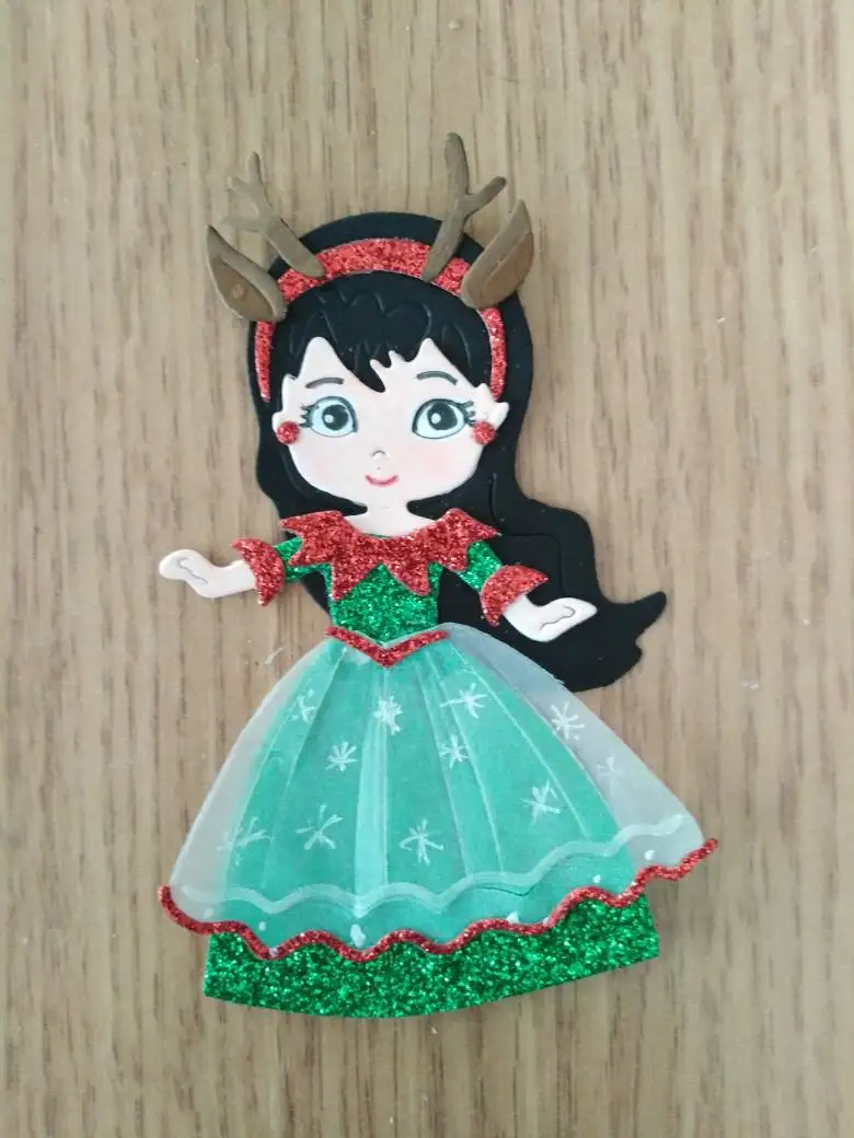 Принцесса девушка металла резки штампы трафарет для бумажные карточки