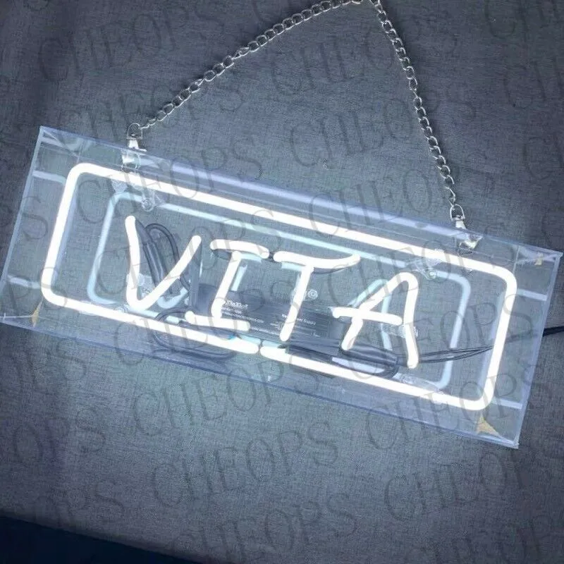 Фото Vamos акриловая коробка подарок неоновые вывески Настоящая стеклянная трубка