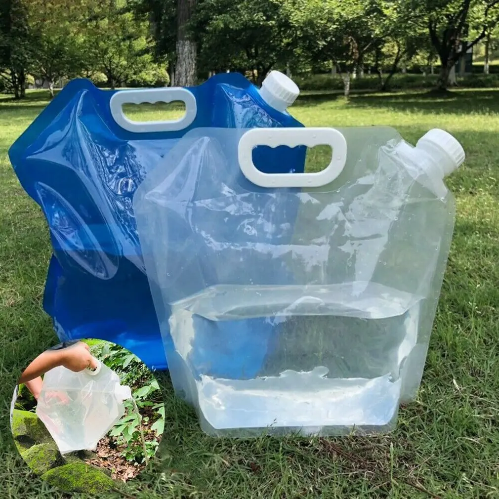 Товары для спорта на открытом воздухе Складная портативная сумка воды 5L 10L