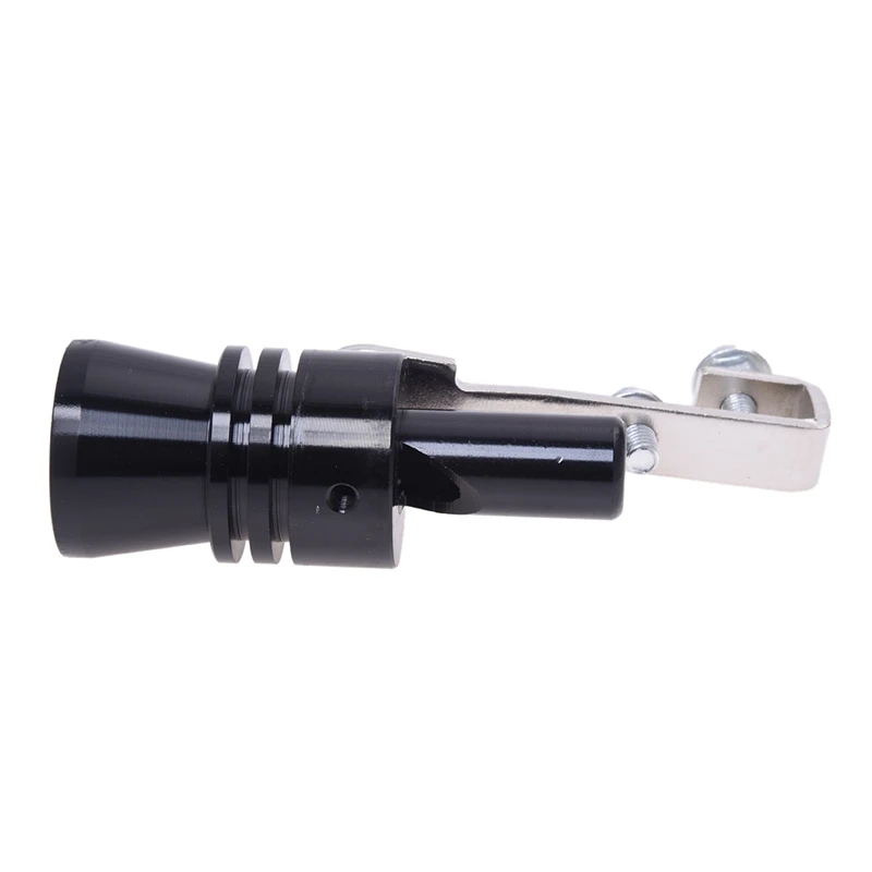 

Aluminum Turbo Sound Whistle Exhaust Pipe Tailpipe BOV Blow-off Valve Simulator Black (Size XL)