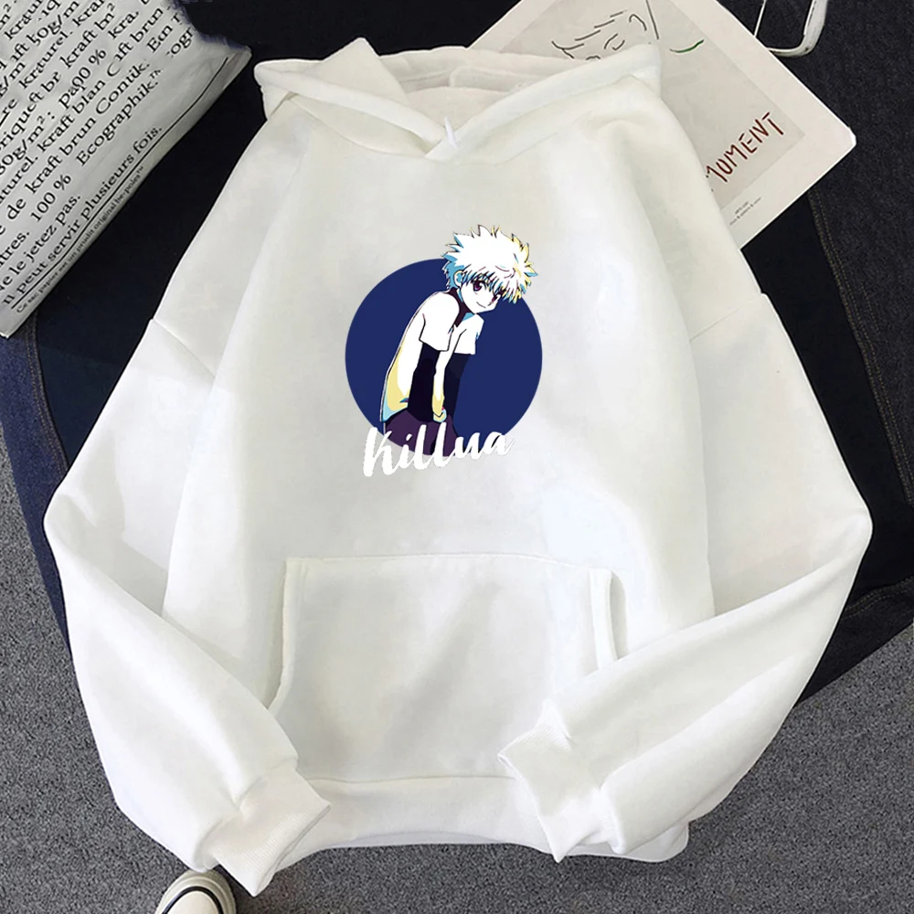 

Kawaii Anime Hunter X Hunter Hoodies Sweatshirt Loose 2021 NEW Streetwear Killua Zoldyck Anime Manga Hoodies Bluzy Tops Clothes
