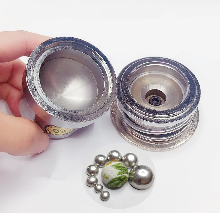 100 набор алюминиевых тканевых кнопок с покрытием в виде грибов компоненты