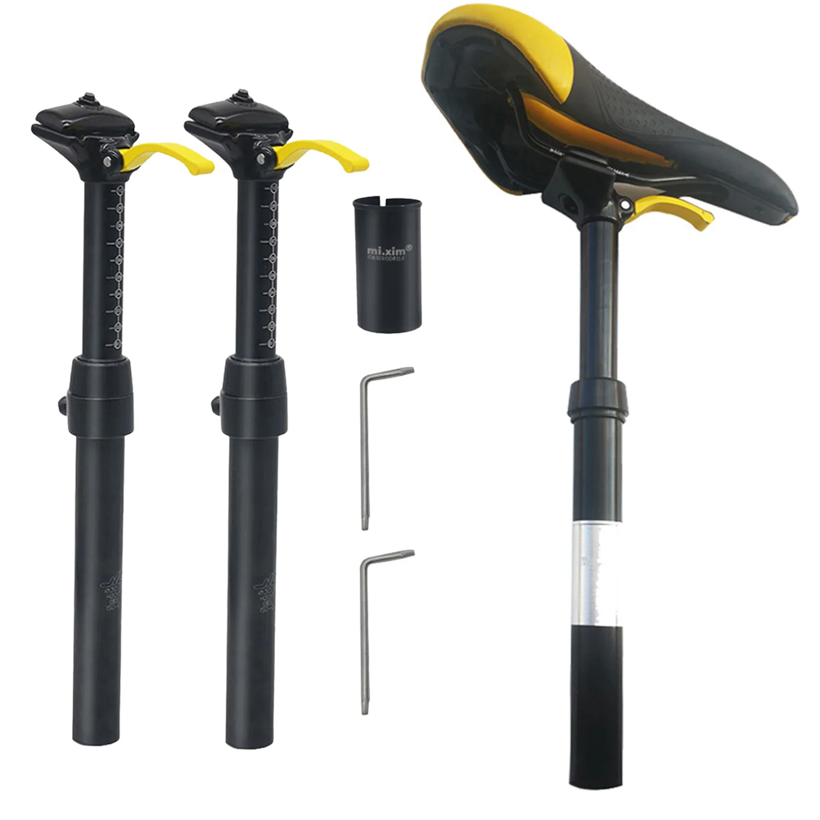 

Ultralight Bike Adjustable Seatpost Road Bicycle Shockproof Seat Post Repair Bicycle Seatpost Shock Absorber 30.9 31.6