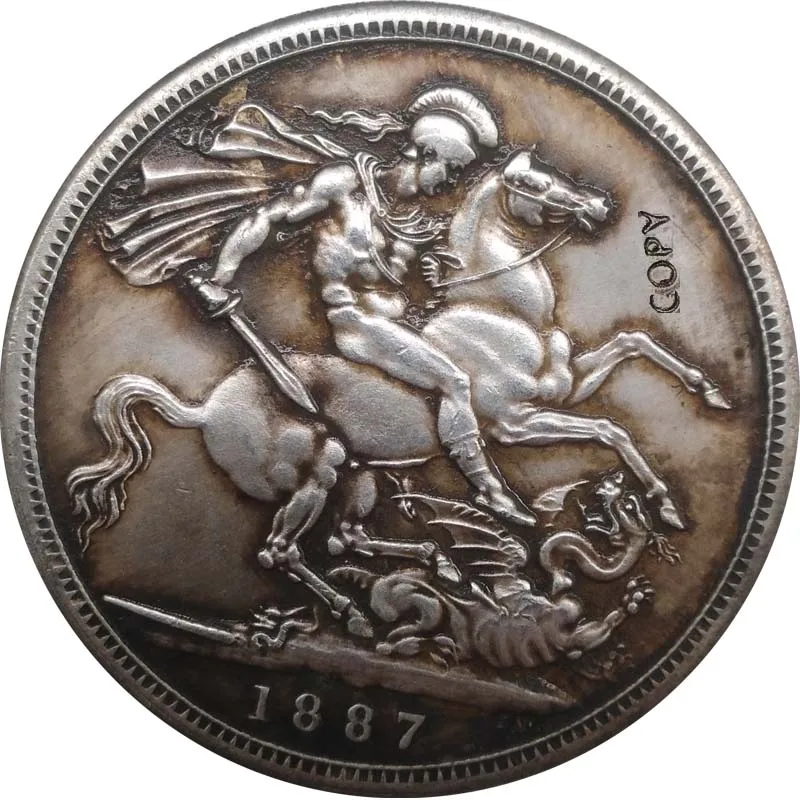 1887 1892 Королева Великобритании Виктория монеты КОПИЯ Виктории Sovereign