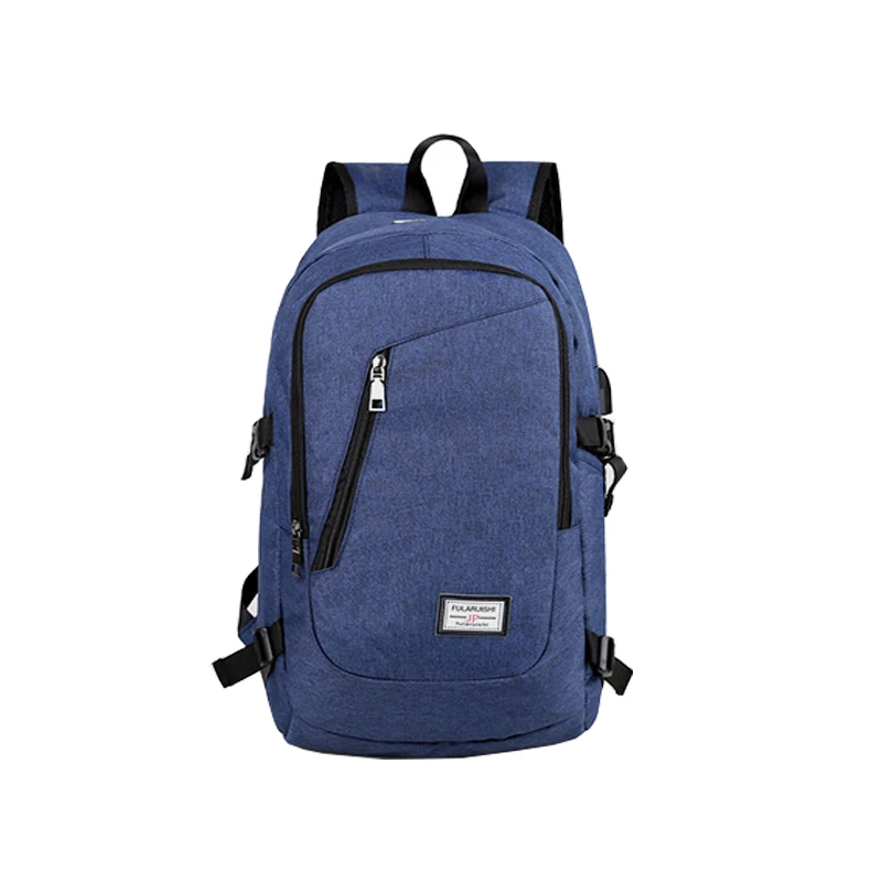 blue UOSC, модный мужской рюкзак для ноутбука, Usb зарядка, рюкзаки для компьютера, повседневные стильные сумки, большой мужской бизнес рюкзак для путешествий - Цвет: blue