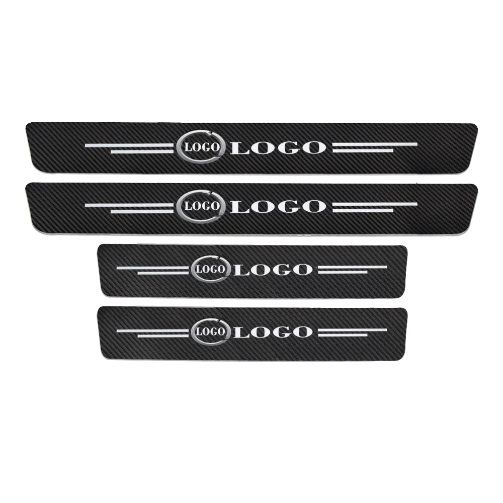 

4 Pcs Car Styling For LEXUS UX CT IS ES GS LS RX LX RC LC Threshold Door Sill Pedal Protector Carbon Fiber Styling Accessories
