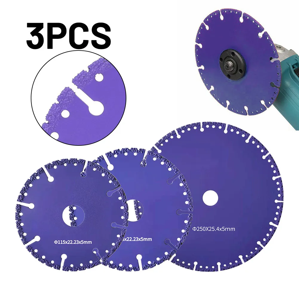 

3 шт. 115-150 мм алмазный пильный диск, многоцелевой режущий диск для стали, металла, камня, жестких материалов