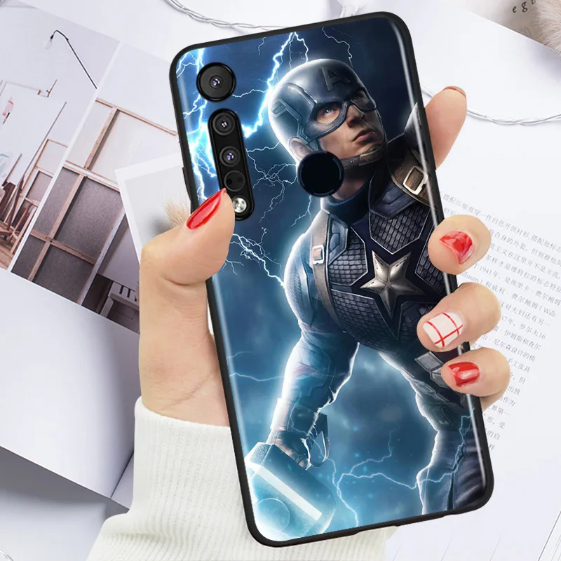 

Marvel Avengers Captain America Super Hero For Motorola G9 G8 G Power One Fusion Edge E6 Plus Play Lite TPU Silicone Phone Case