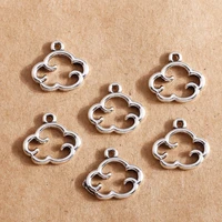 30pcs 1513mm hollow antique silver color cloud charms for pendants necklaces bracelets handmade diy jewelry making accessories