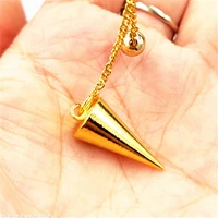 songlong pendulums for dowsing pendule de reiki pendant healing pyramid spiritual copper meatl charms chakra amulet