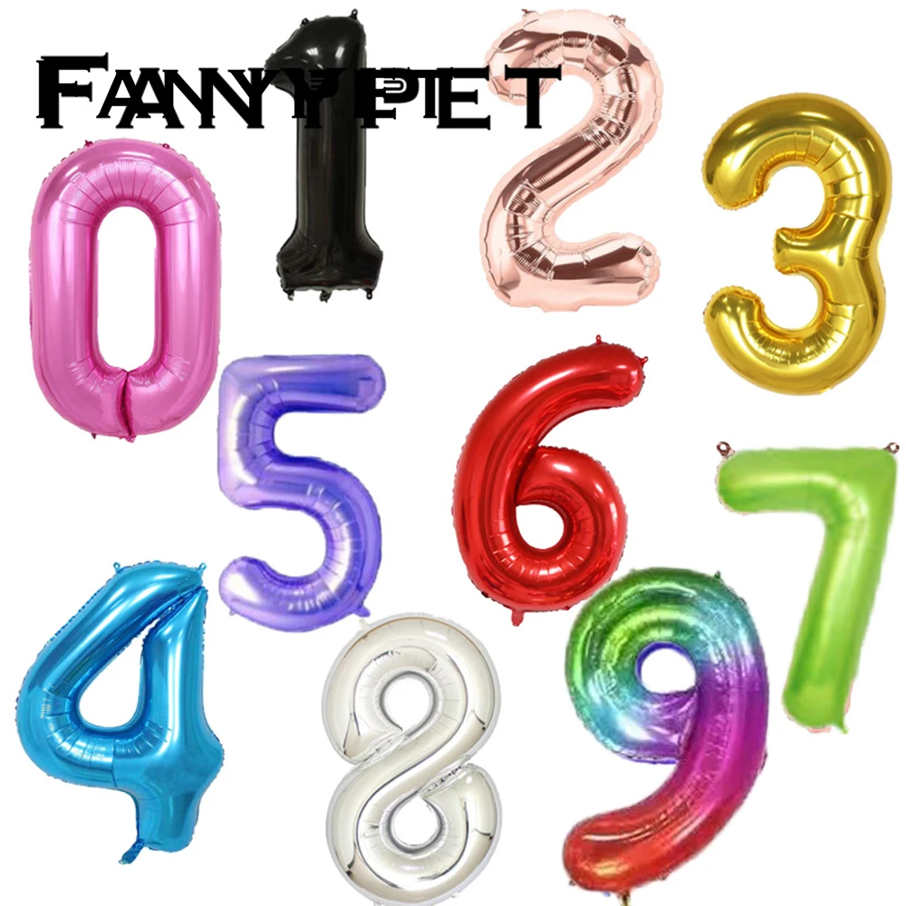 Воздушные шары из желеобразной фольги 40 дюймов 10 цветов | Дом и сад