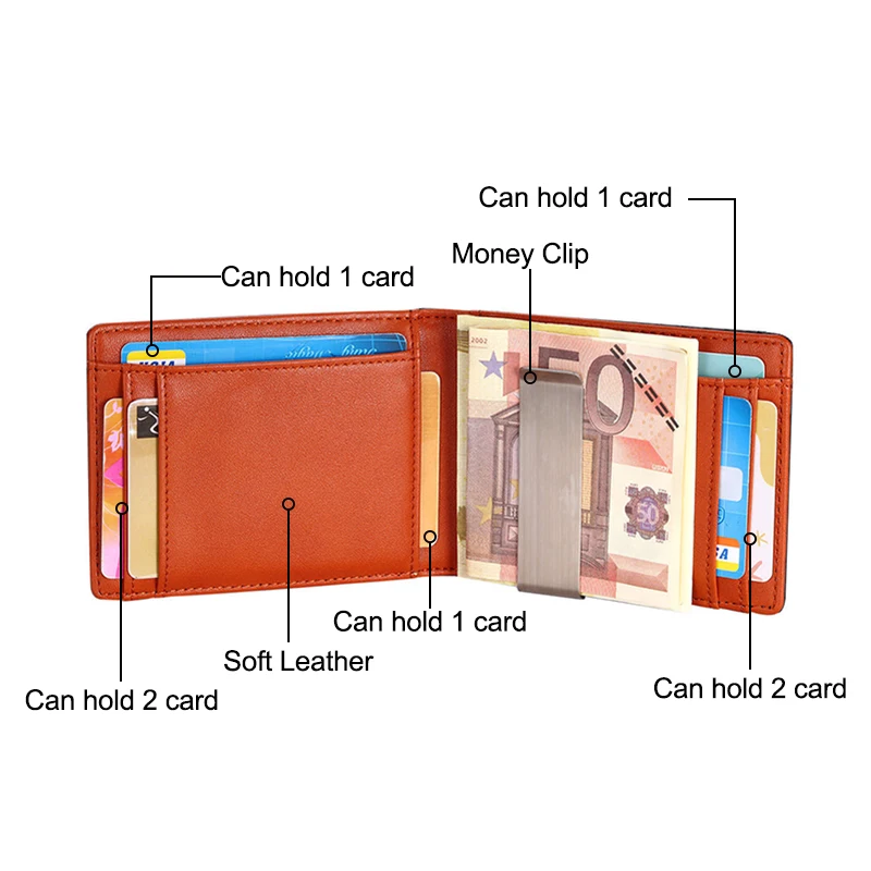 Мужские кошельки из углеродного волокна держатель для карт Rfid двойная сумка