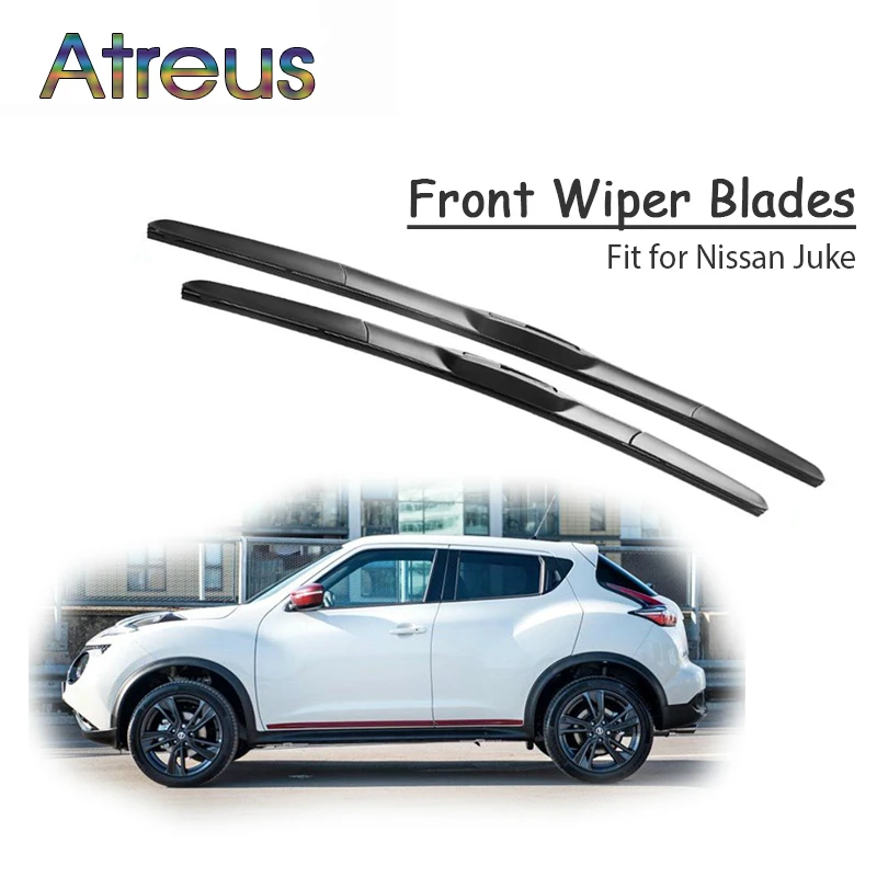 

Atreus 2 шт. высококачественные длинные резиновые передние щетки стеклоочистителя для Nissan Juke аксессуары 2017 2016 2015 2014 2013 2012 2011 2010