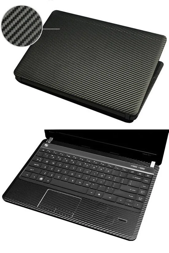 

KH Laptop Carbon fiber Crocodile Snake Leather Sticker Skin Cover Guard Protector for Asus K52 15.6"