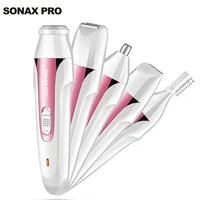 5 in 1 electric hair remover rechargeable lady shaver nose hair trimmer eyebrow shaper leg armpit bikini trimmer women epilator