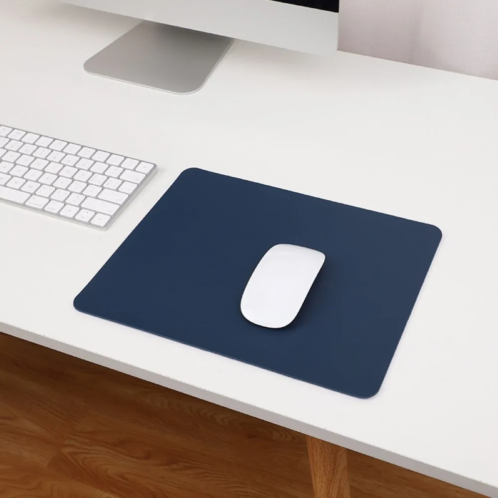 new mouse pad pu leather candy solid color mousepad office gaming mouse pads for laptop computer pc desktop 30x24cm waterproof free global shipping