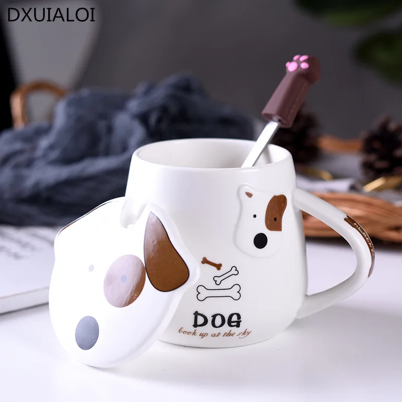 Креативная керамическая кружка в скандинавском стиле с изображением животного